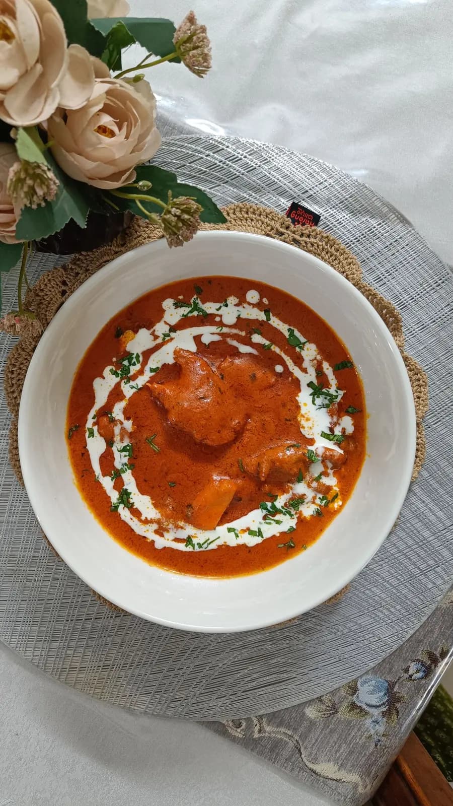 Butter Chicken, cooked for Table d'Adrian