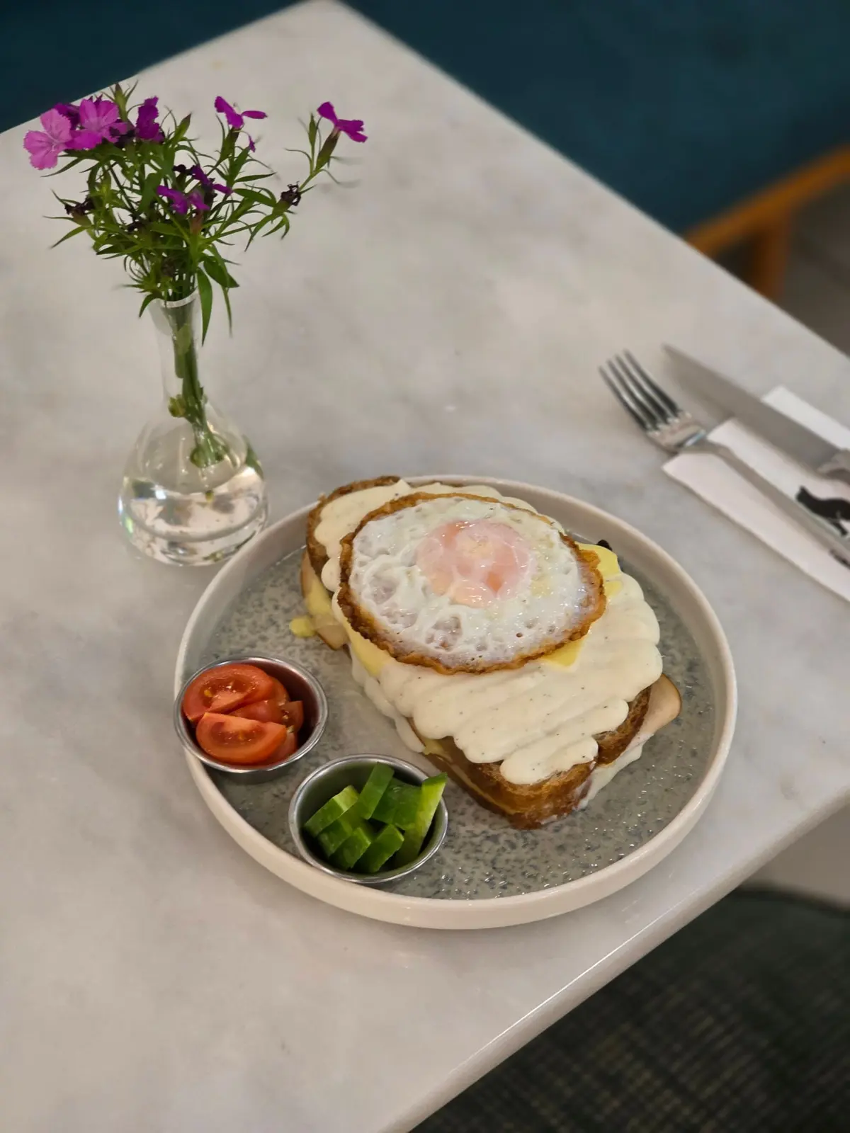 Croque Madame, cooked for Table d'Adrian