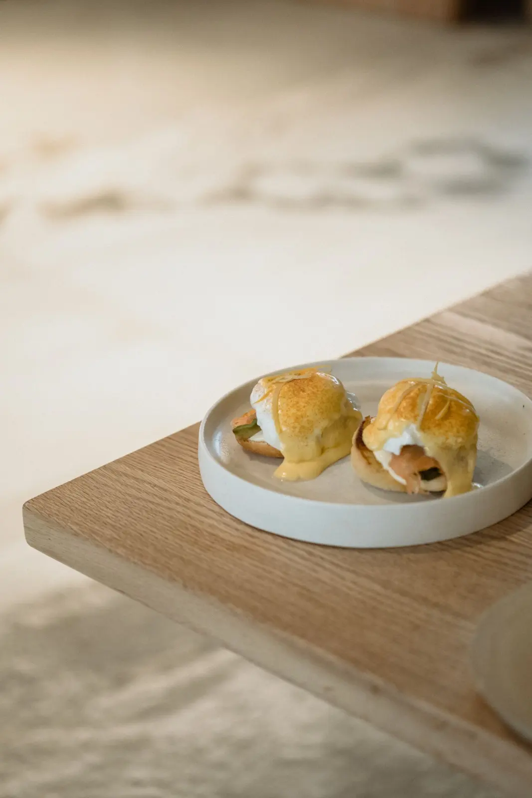 Eggs Benedict, cooked for Table d'Adrian
