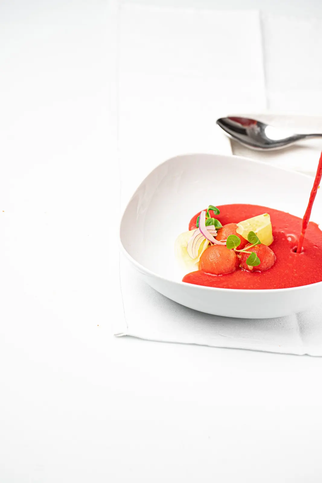 Gazpacho, cooked for Table d'Adrian