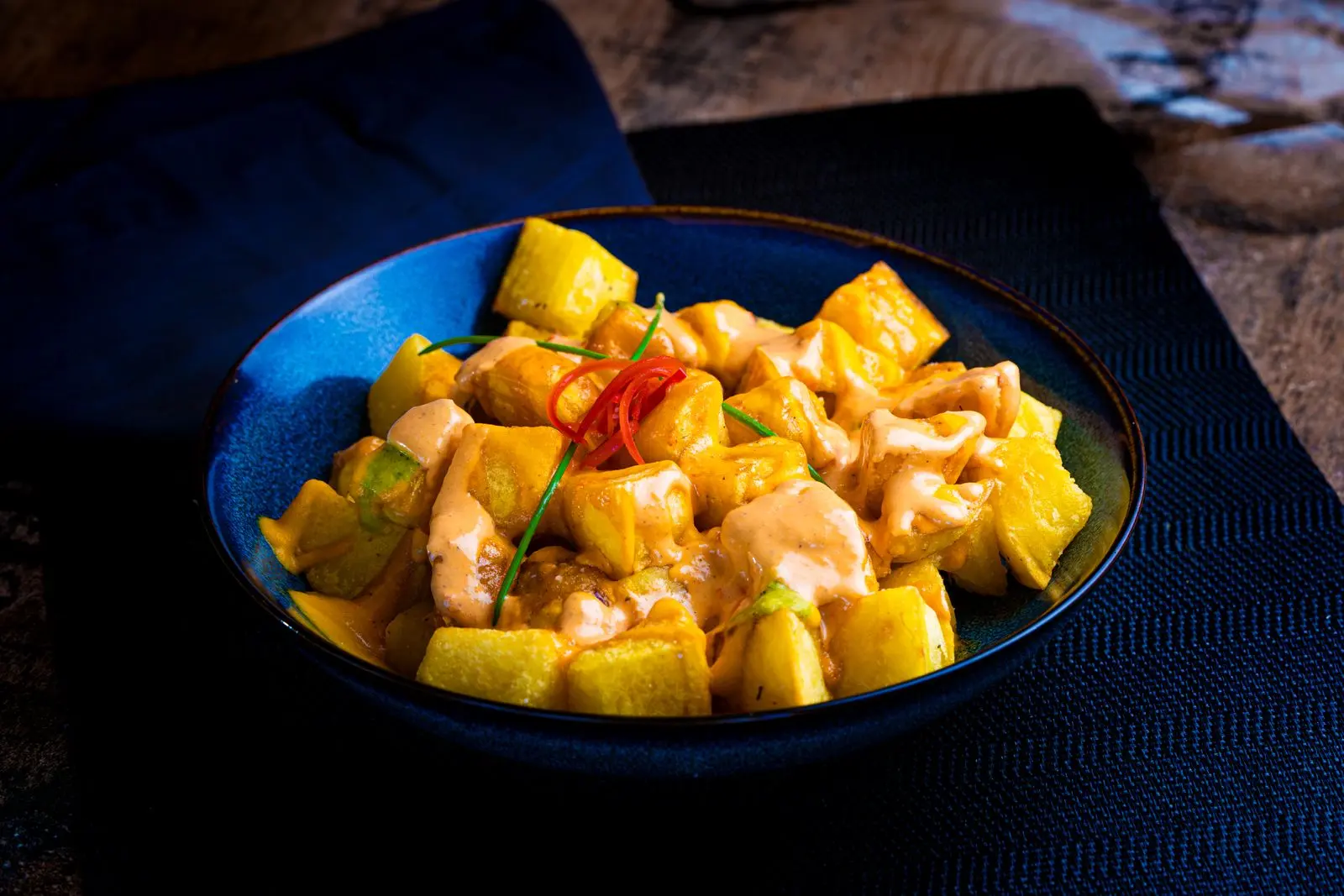 Patatas Bravas, cooked for Table d'Adrian