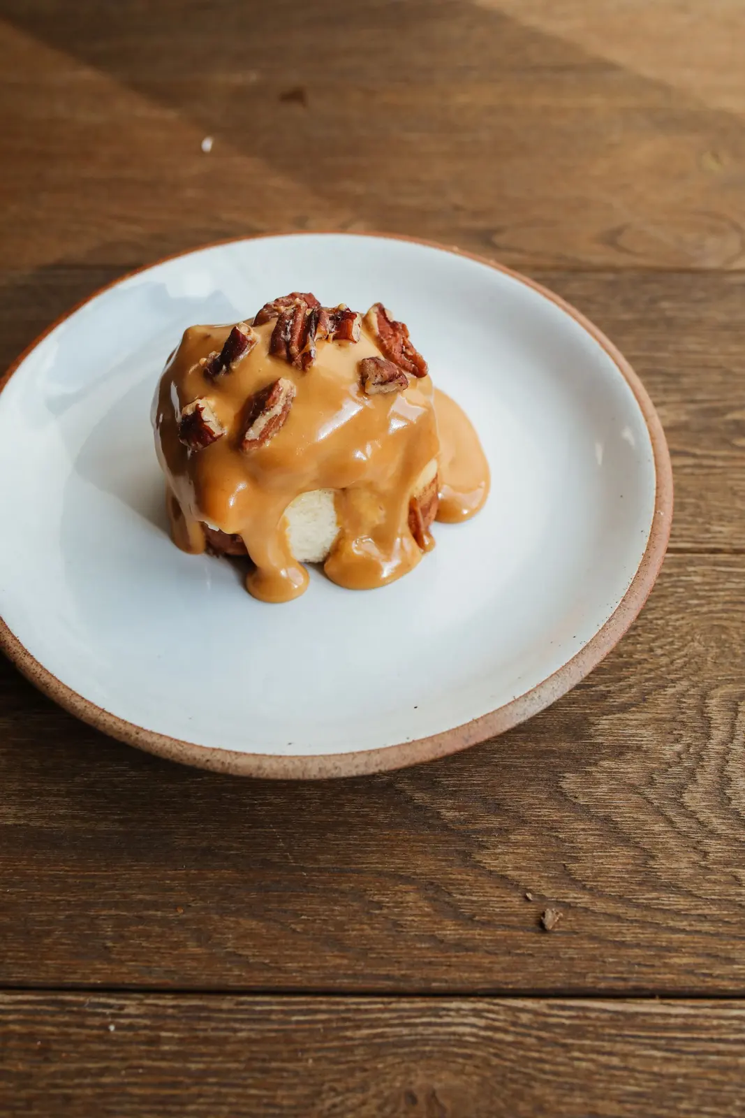 Sticky toffee pudding, cuisine Table d'Adrian