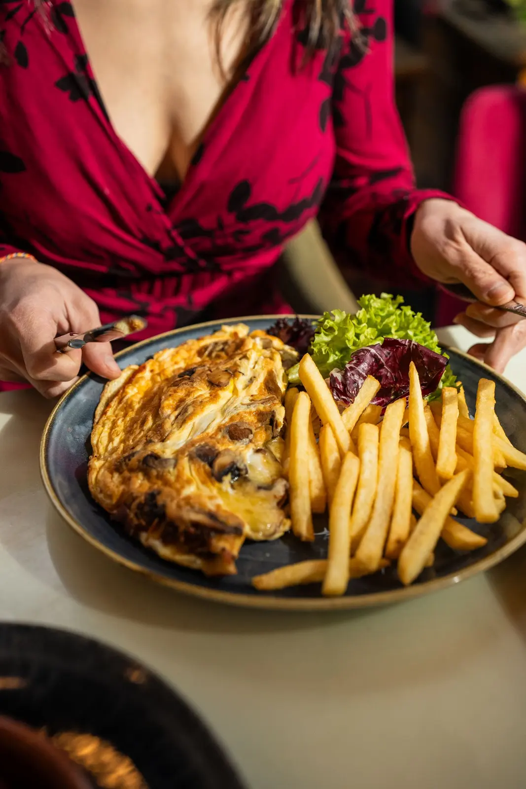 French Omelette, cooked for Table d'Adrian