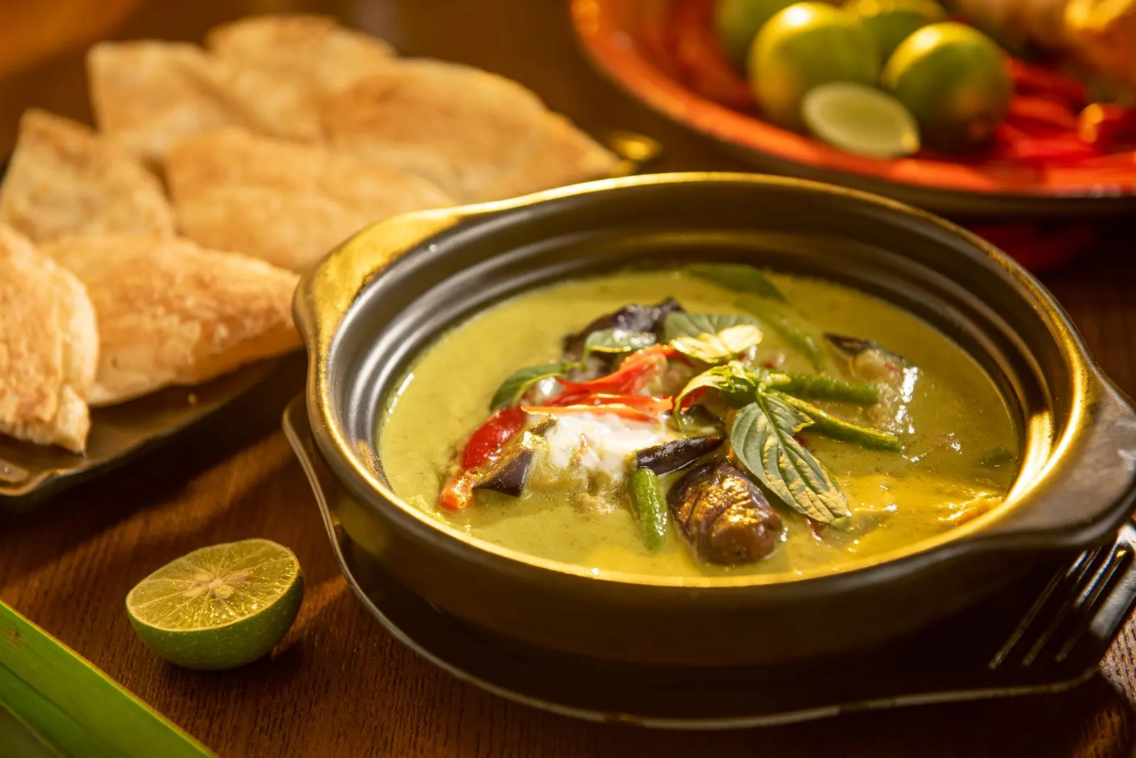 Curry vert, cuisine Table d'Adrian