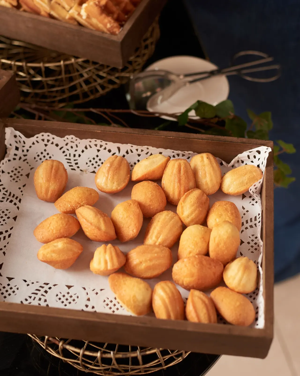 Madeleines, cooked for Table d'Adrian