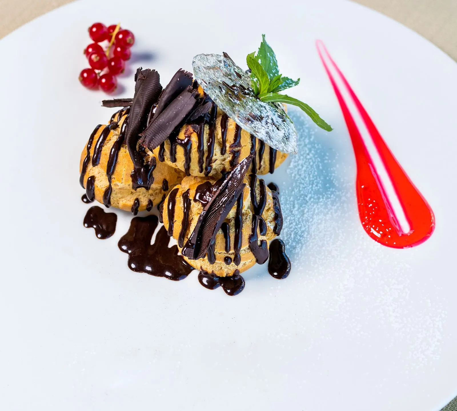 Profiteroles, cooked for Table d'Adrian