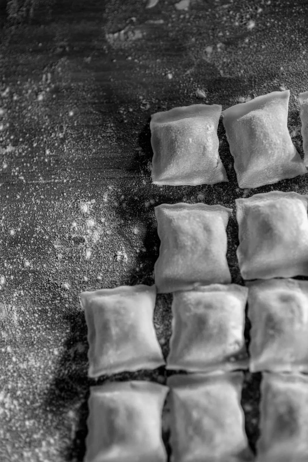 Ravioli, cooked for Table d'Adrian