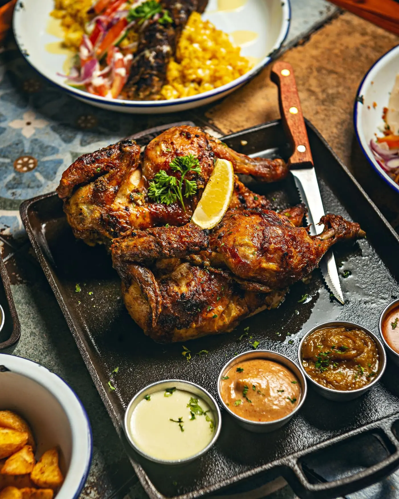 Roast Chicken, cooked for Table d'Adrian