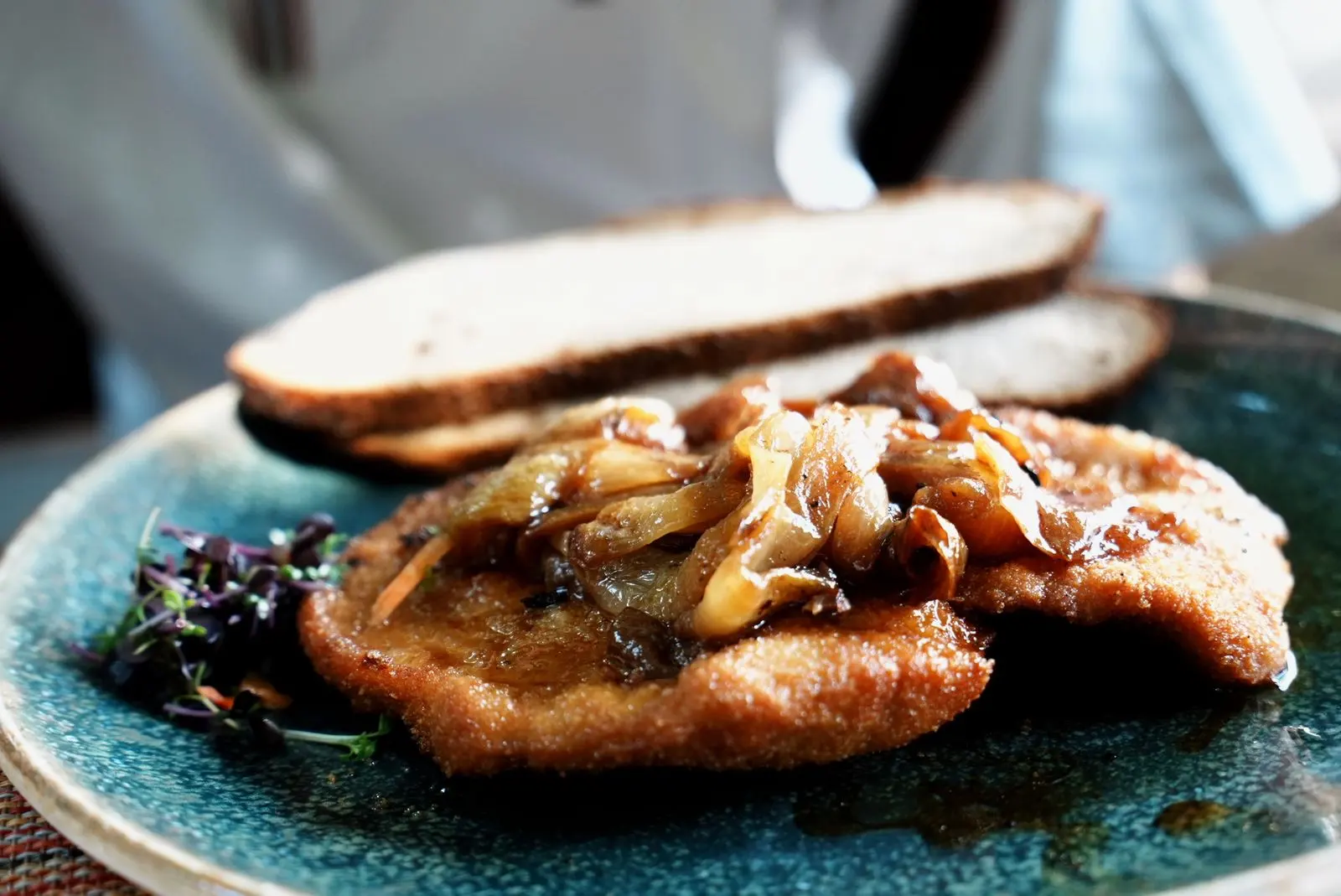 Schnitzel, cooked for Table d'Adrian